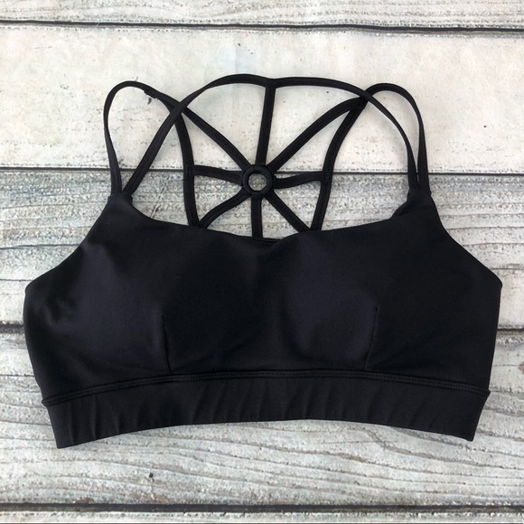 Other - Black strappy sports bra  active wear work out L